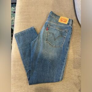 WORN TWICE - Mid-Rise Levi Straight Leg BoyFriend Jeans